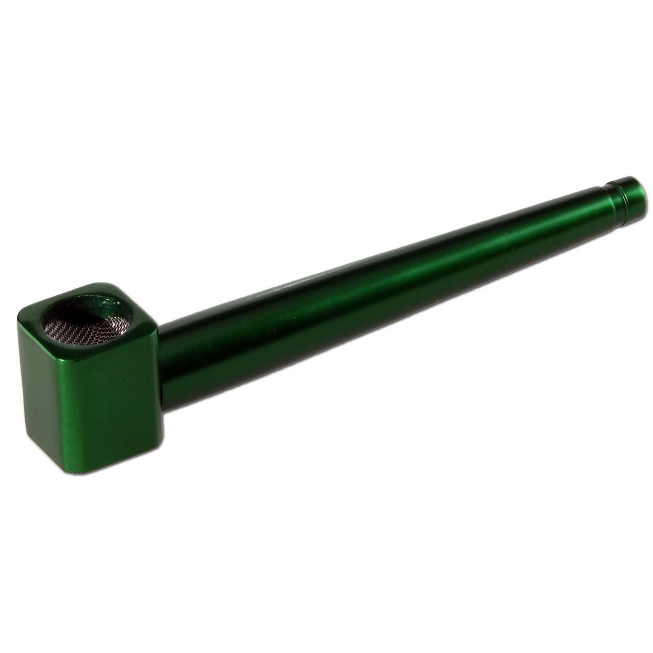 Roller Handpfeife aus eloxiertem Aluminium grün