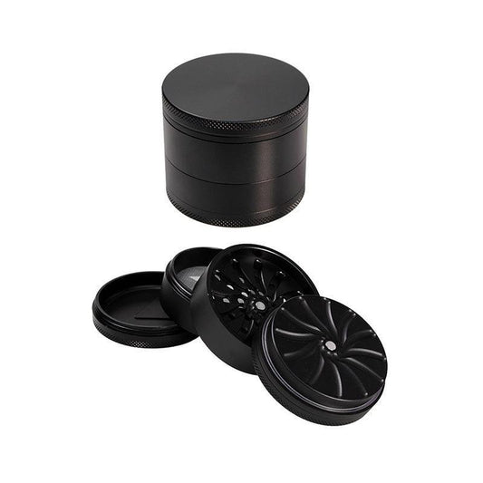 Black Leaf Masher Grinder 4-tlg. schwarz, Ø 63mm