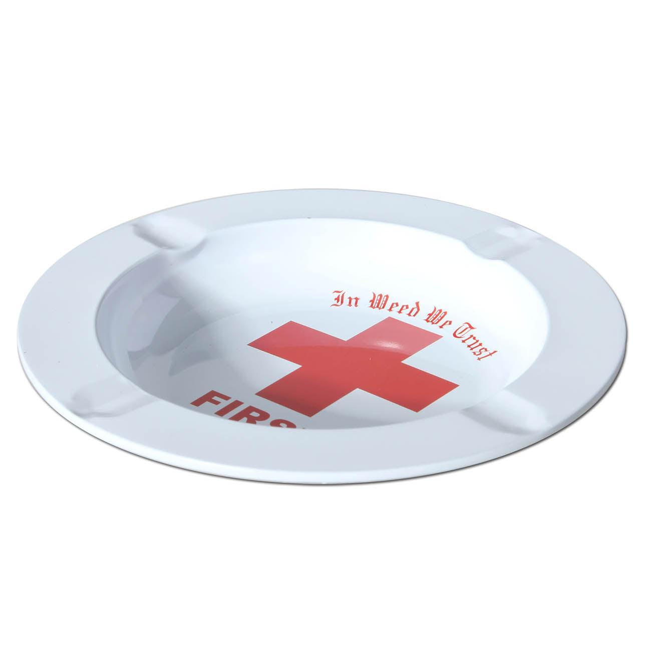 Black Leaf Metall Aschenbecher First Aid