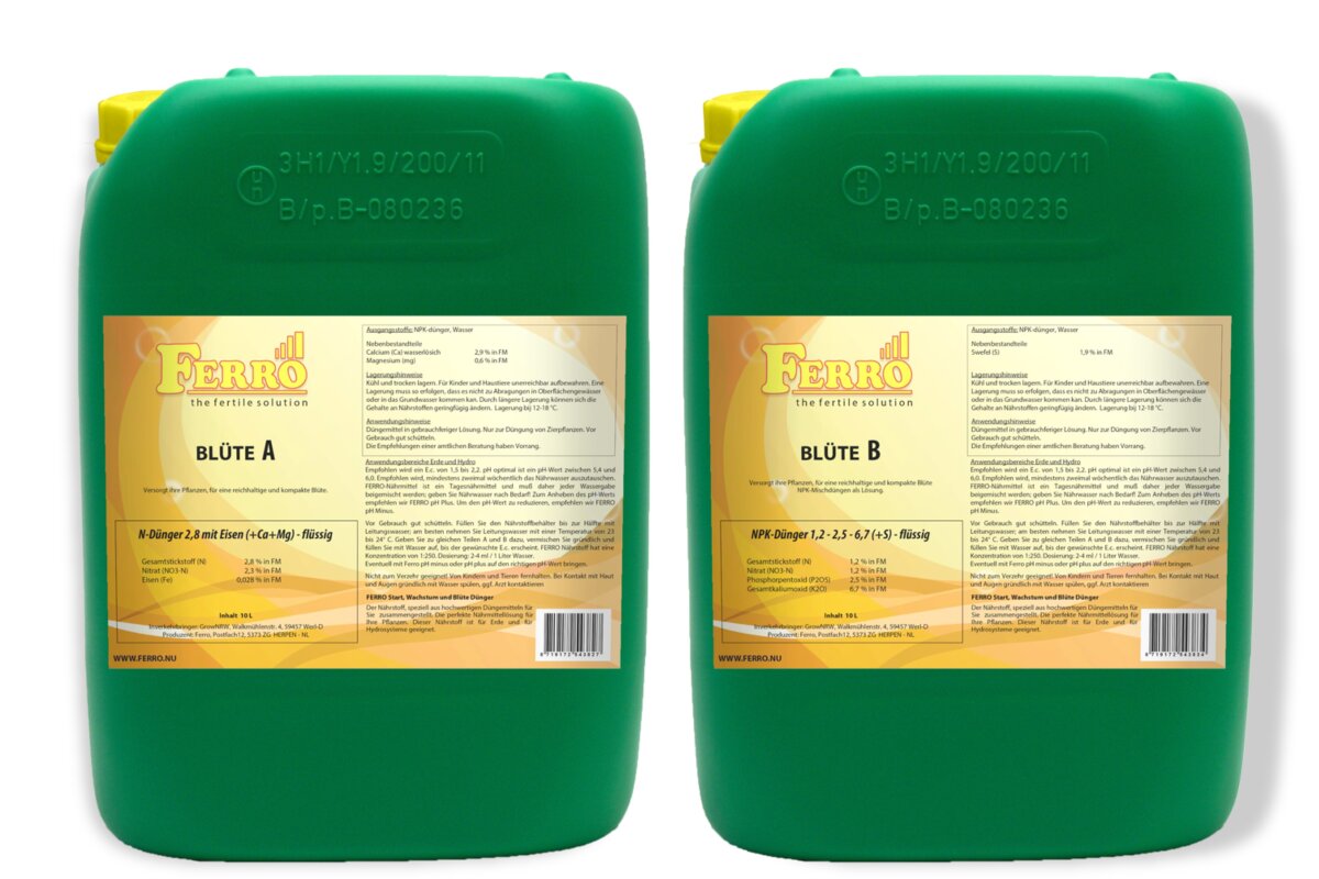 Ferro Erde/Hydro - Blüte A & B - Greendog Grow- & Headshop