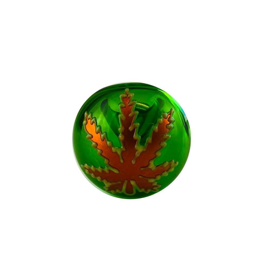 Grüne Glaspfeife, fluoreszierend 10cm