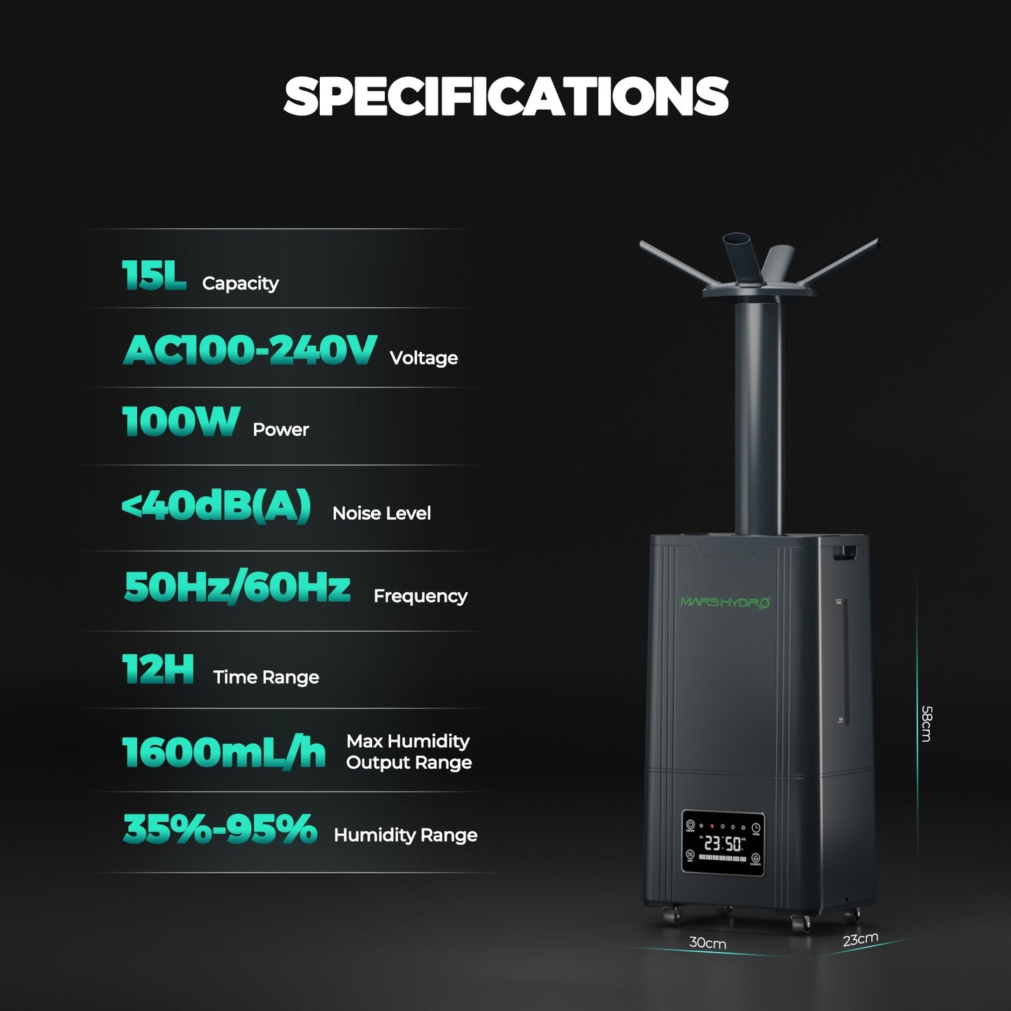 Mars Hydro Befeuchter 15 Liter