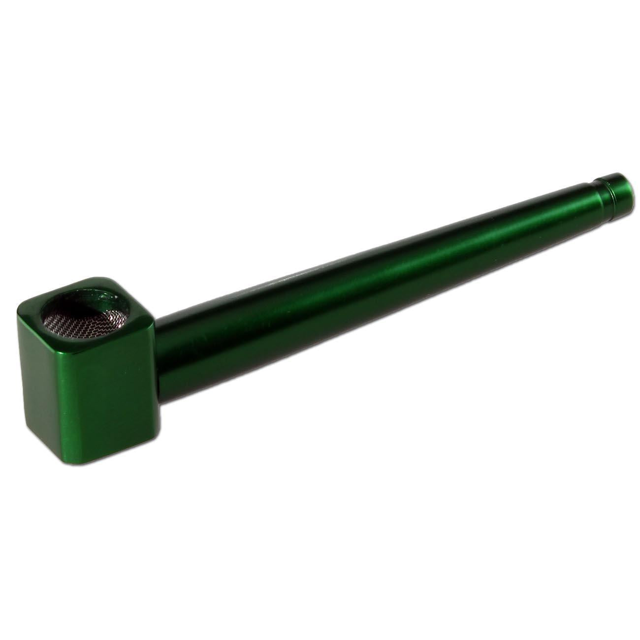 Roller Handpfeife aus eloxiertem Aluminium grün