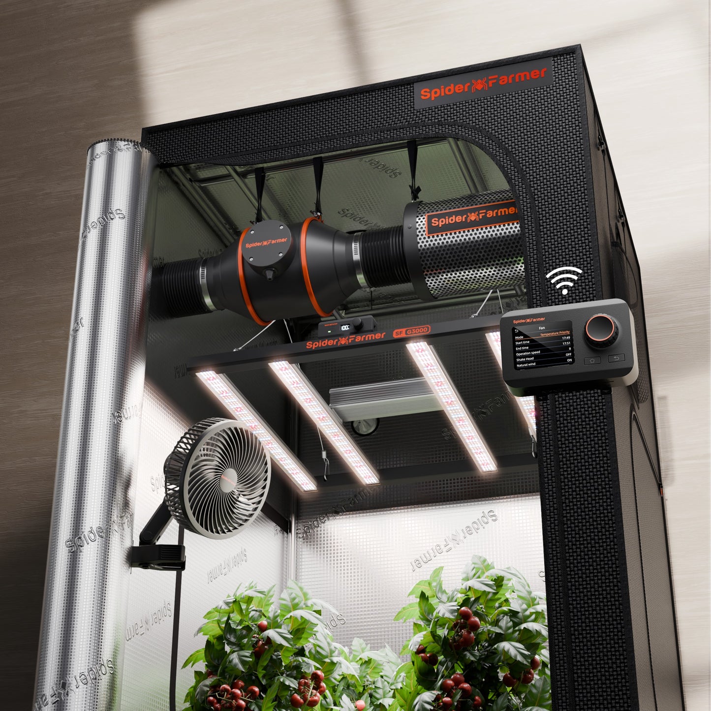 2025 Spider Farmer G3000 Komplettset (90x90x180cm)