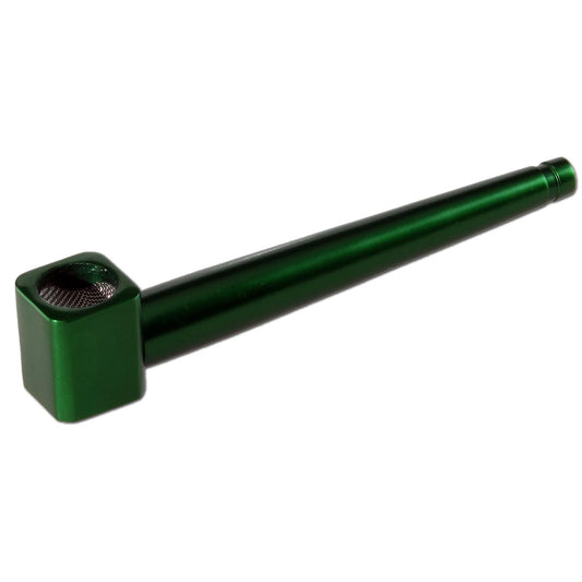 Roller Handpfeife aus eloxiertem Aluminium grün