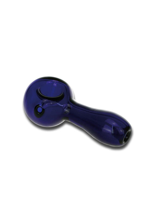Handpfeife Glas blau 90mm