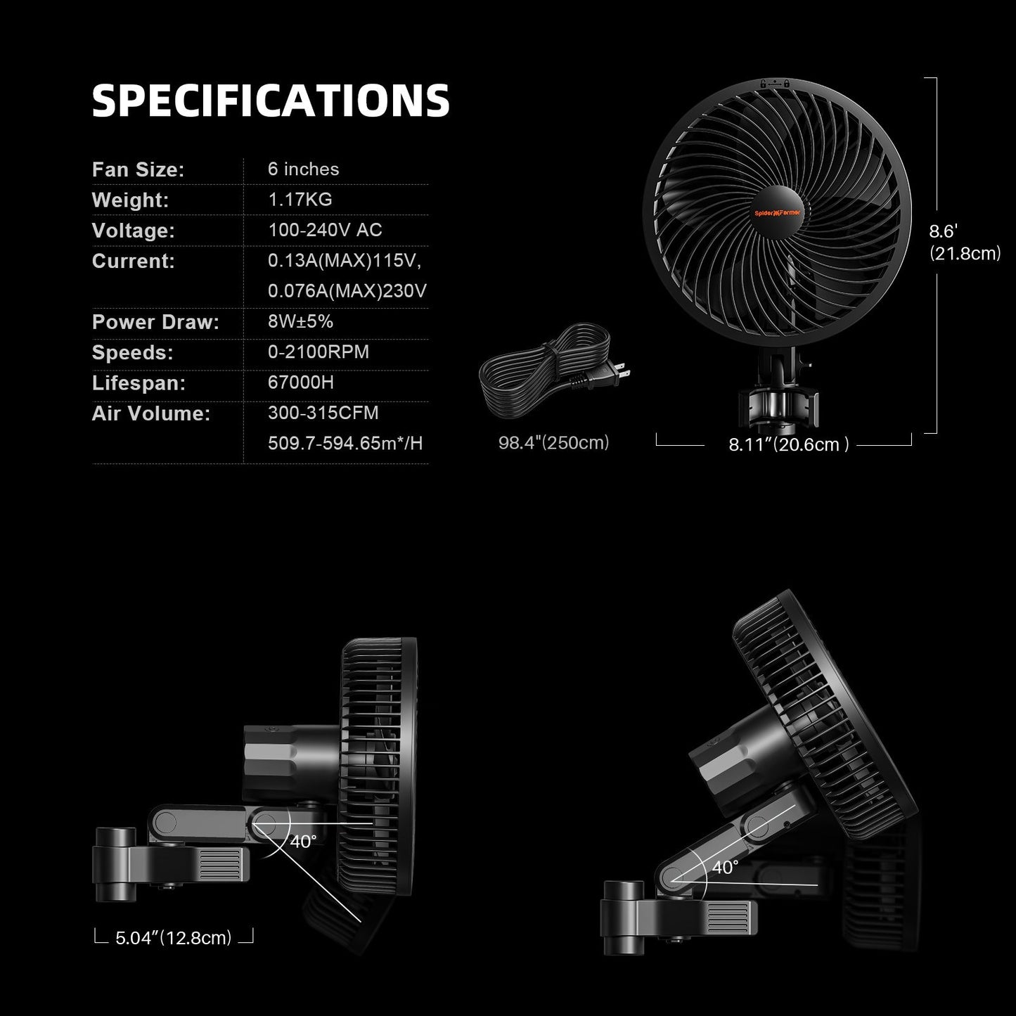 2025 Spider Farmer G4500 Komplettset (140x70x200cm) 