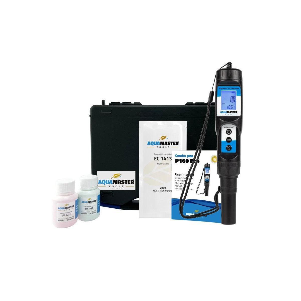 Aquamaster P160 Pro Combo Pen - pH, EC, TDS & Temperaturmessgerät 