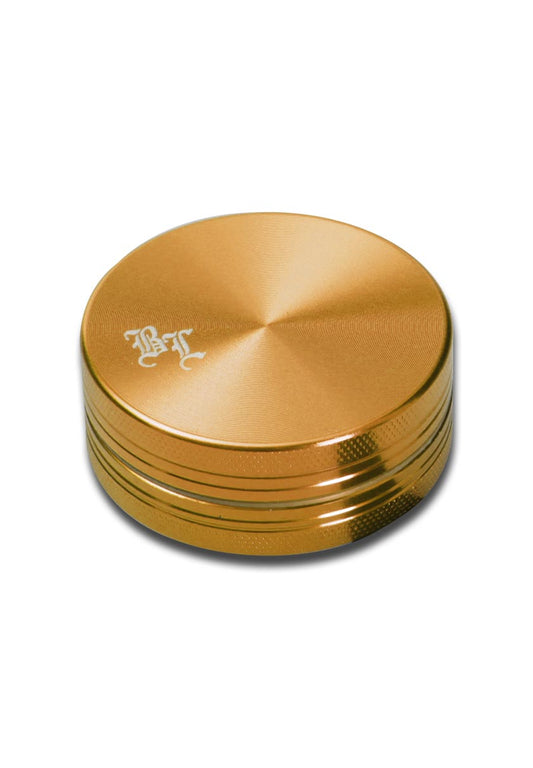 Black Leaf Alu-Mühle 2-teilig anodisiert ink. Geschenkbox gold