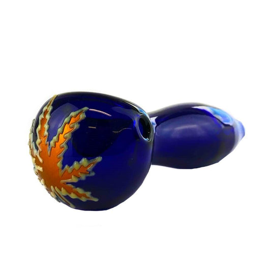 Blaue Glaspfeife, fluoreszierend 10cm 
