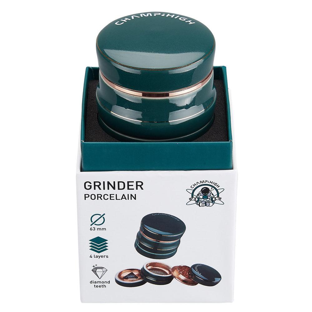 Champ High Porcelain Grinder Green 4-teilig - 63mm 