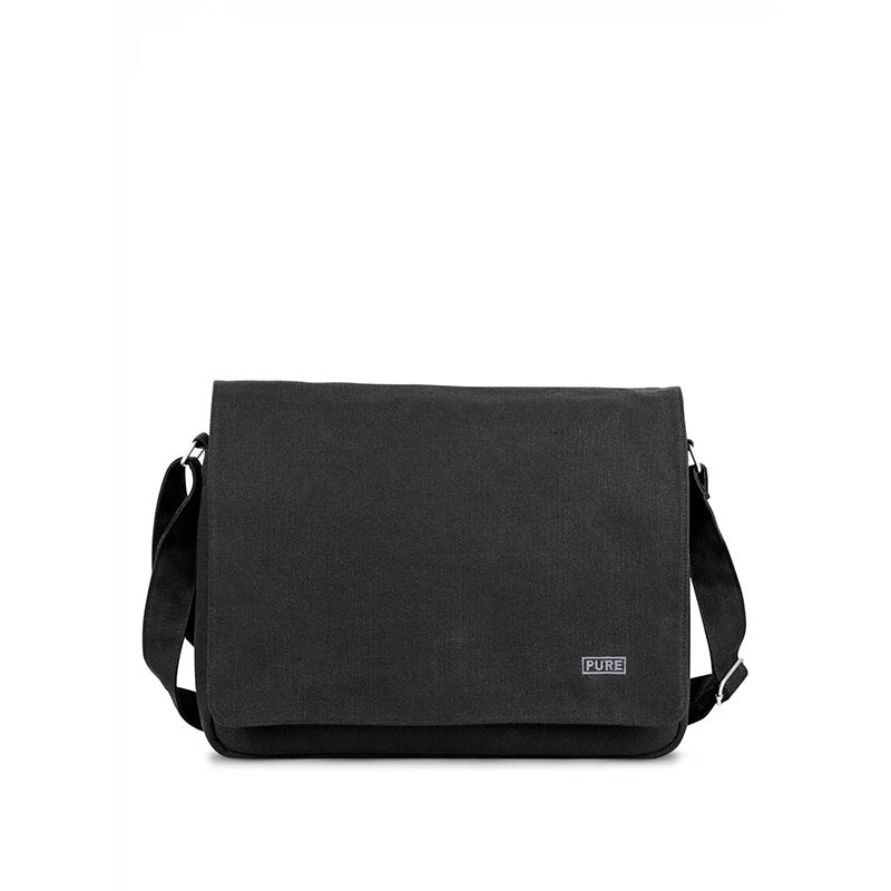 Hempro Hanf Collegetasche L Schwarz 