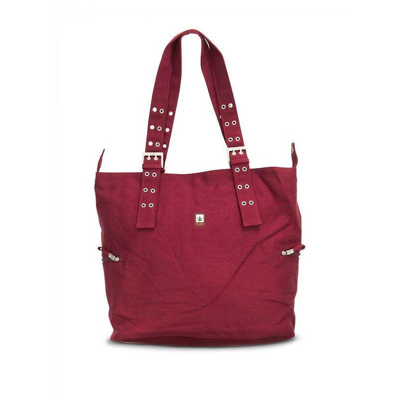 Hempro Hanf Shopper XL Bordeaux Rot 