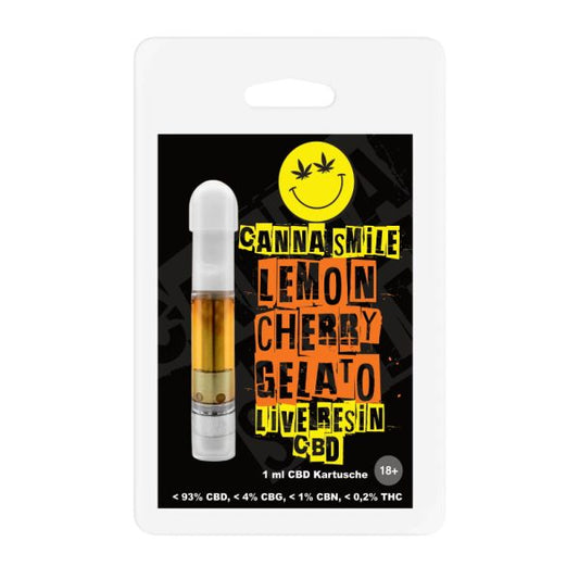 Cannasmile Lemon Cherry Gelato Live Resin