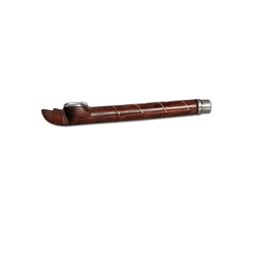 Medwakh Pfeife aus Shishamholz silber/gold 115mm