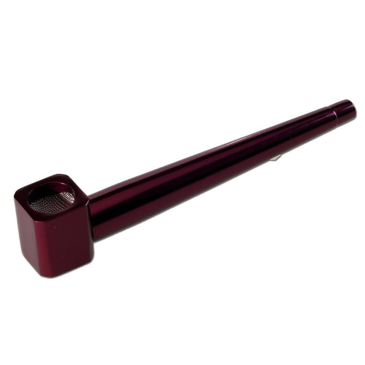 Roller Handpfeife aus eloxiertem Aluminium violett 104mm