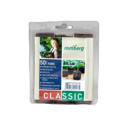 Romberg Kokos Quelltabletten Ø 36mm 50 Stück 
