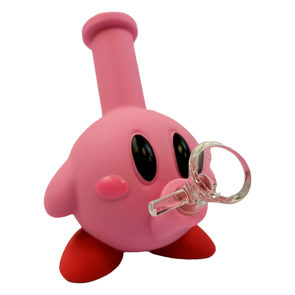 Silikon Bong Cute Pink Creature 14cm 