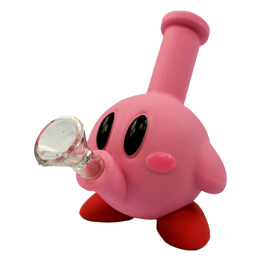 Silikon Bong Cute Pink Creature 14cm 