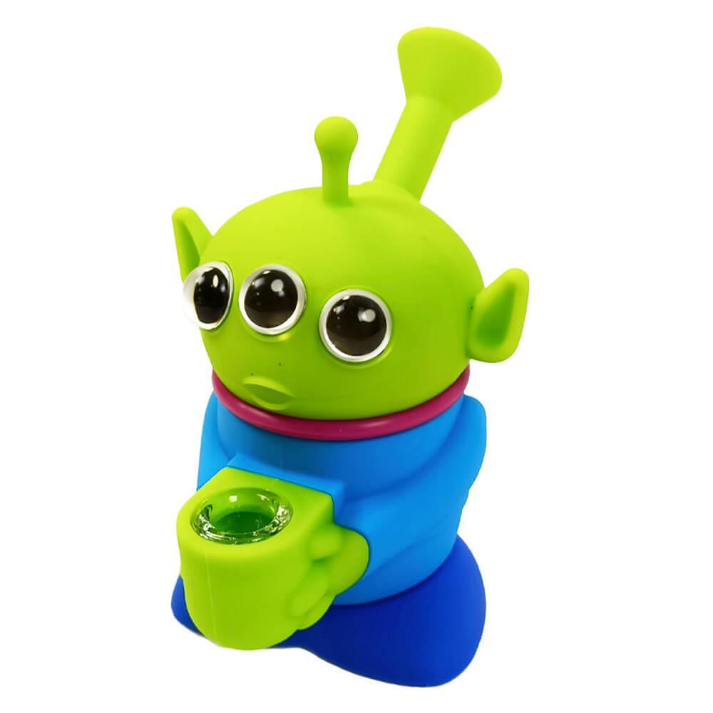 Silikon Bong Three Eyed Alien 14cm 
