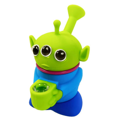 Silikon Bong Three Eyed Alien 14cm 
