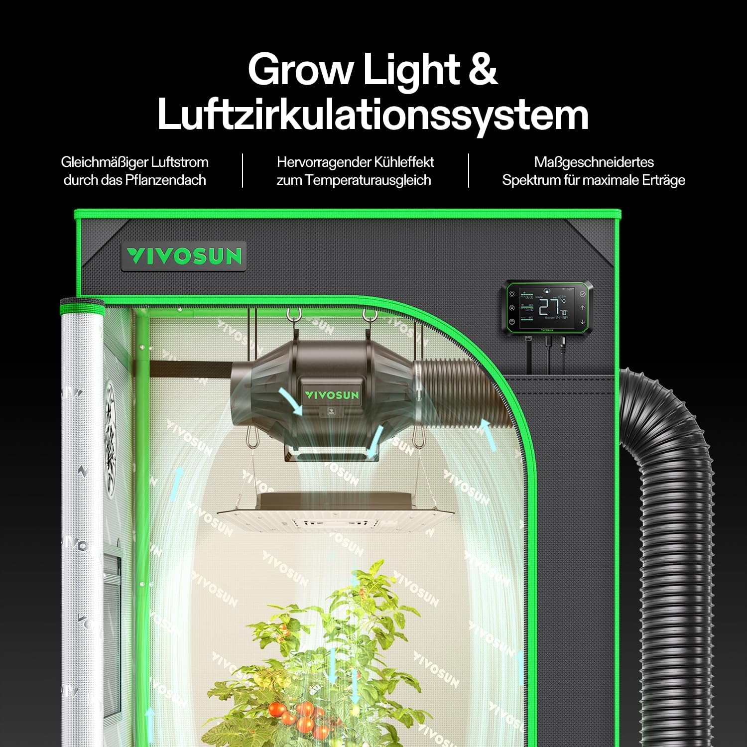 Vivosun Smart Komplettset (120x120x200cm) 