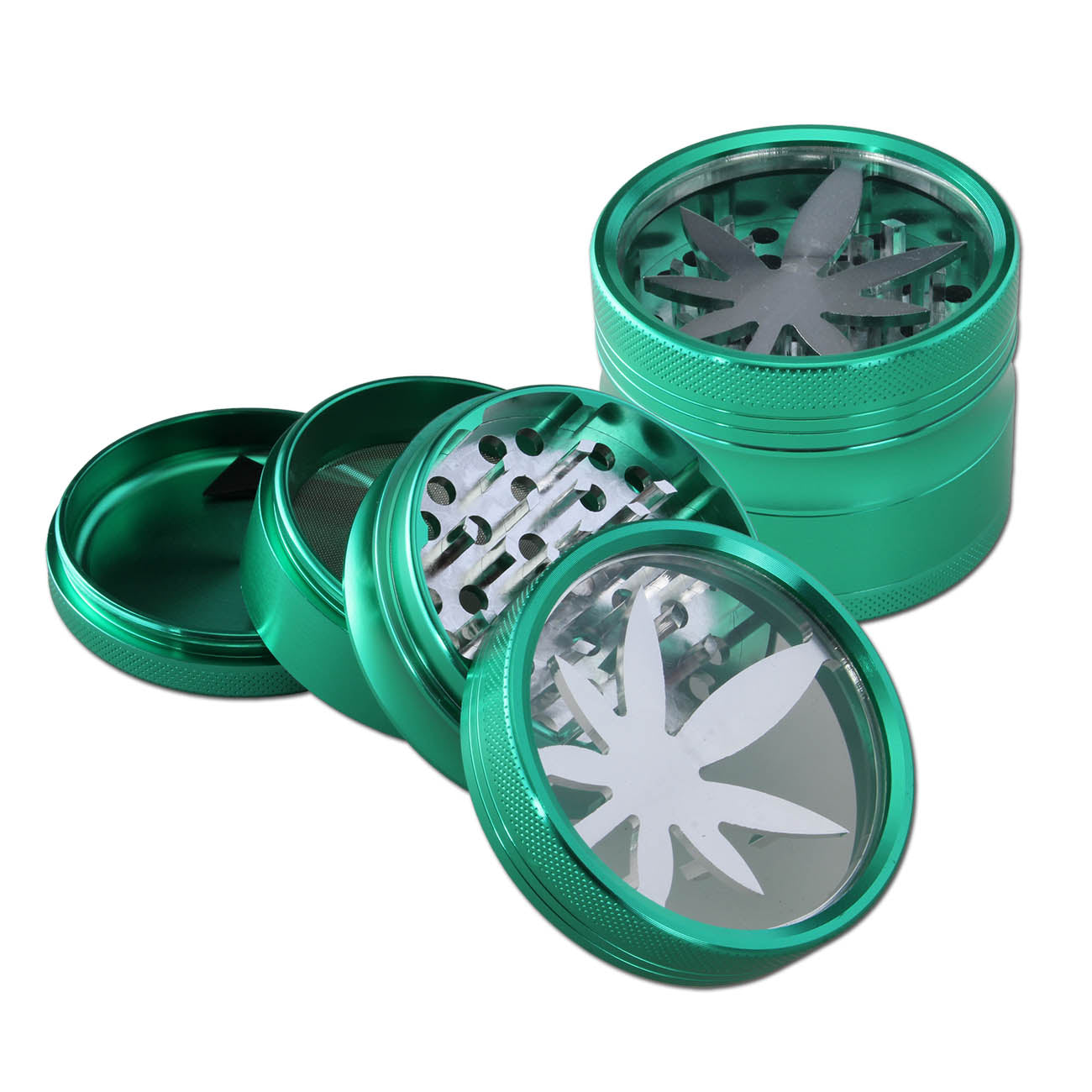 Aluminium Fenster Grinder 4-tlg. LEAF, 58,5mm