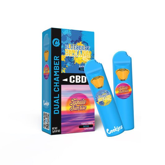 Cookies Dual Chamber CBD Blueberry Banana & Tequila Sunrise
