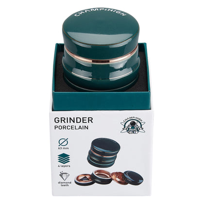 Champ High Porcelain Grinder Green 4-teilig - 63mm