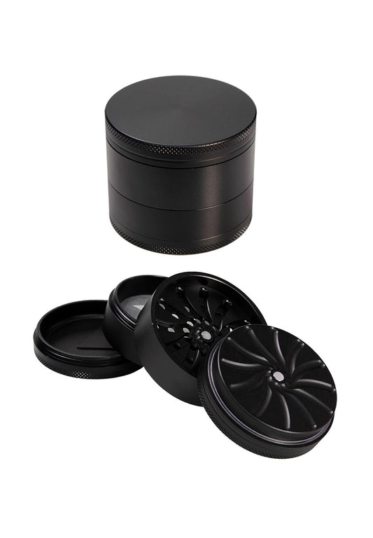 Black Leaf Masher Grinder 4-tlg. schwarz, Ø 63mm